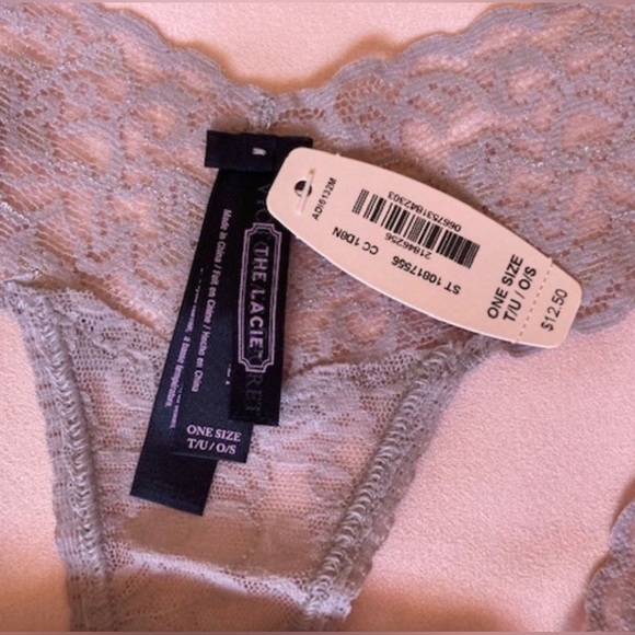 A SET OF 2 VICTORIA’S SECRET THONGS: Large size, Creme and Taupe - Picture 9 of 11